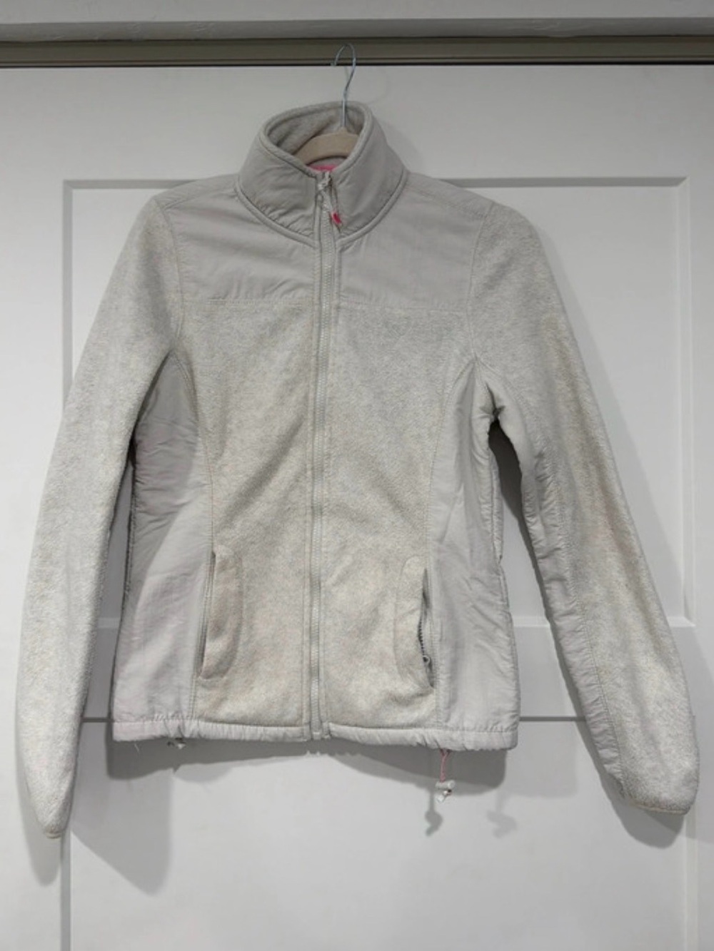 Aeropostale Cream Full-Zip Teddy Fleece Jacket